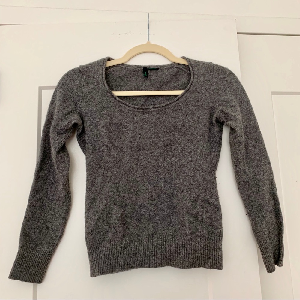 Gray Wool Long Sleeve Shirt
